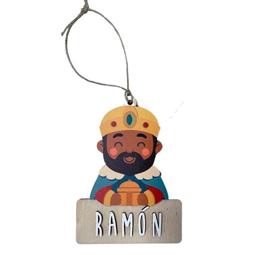 Adorno Navidad Personalizado Madera Baltasar - Nanetes